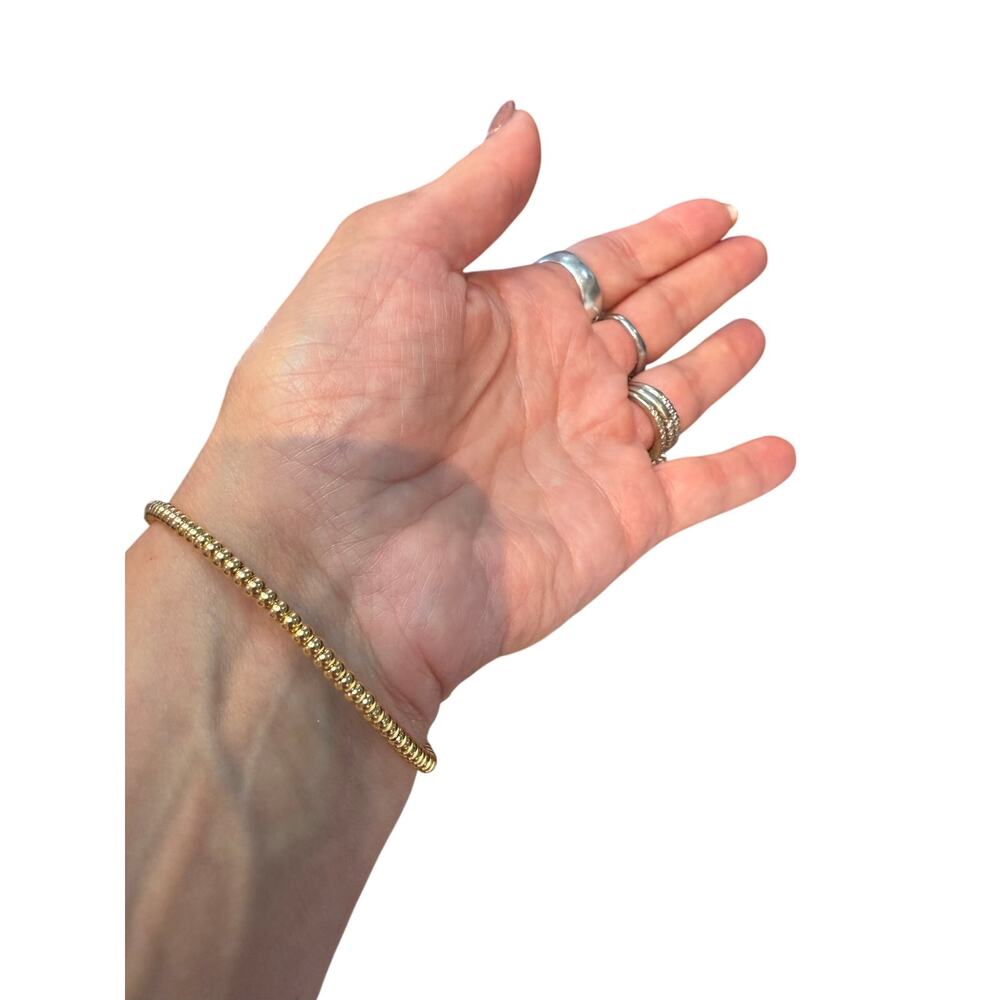 Clover Cuff* 18K gold filled*Made in Brazil*Pave Clovers*Adjustable - Picture 2 of 3